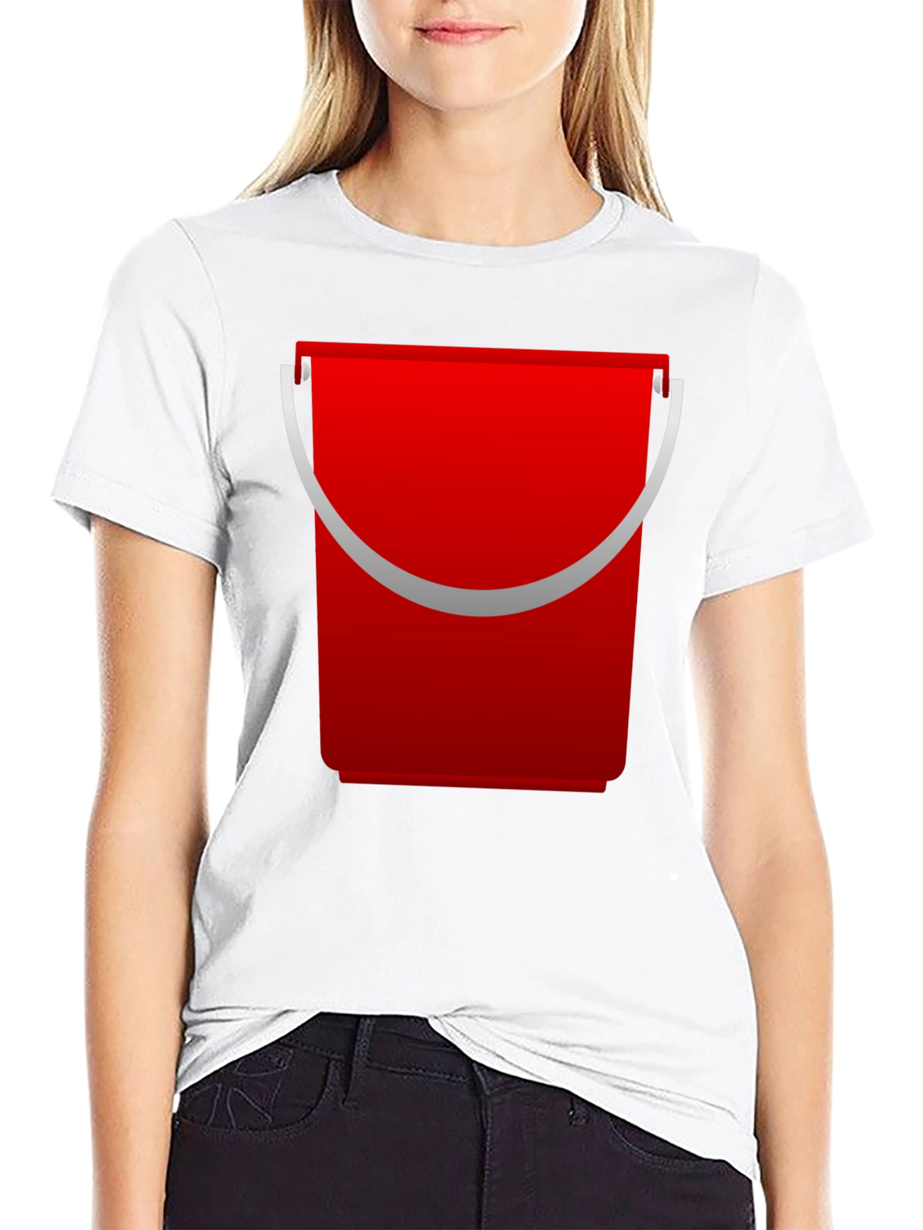 Red Bucket Graphic T-Shirt
