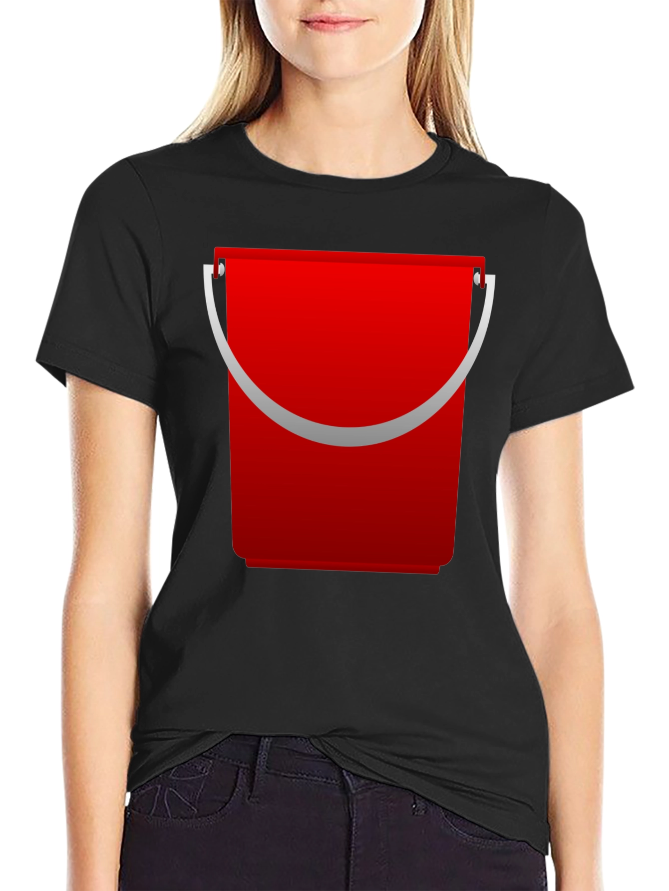 Red Bucket Graphic T-Shirt
