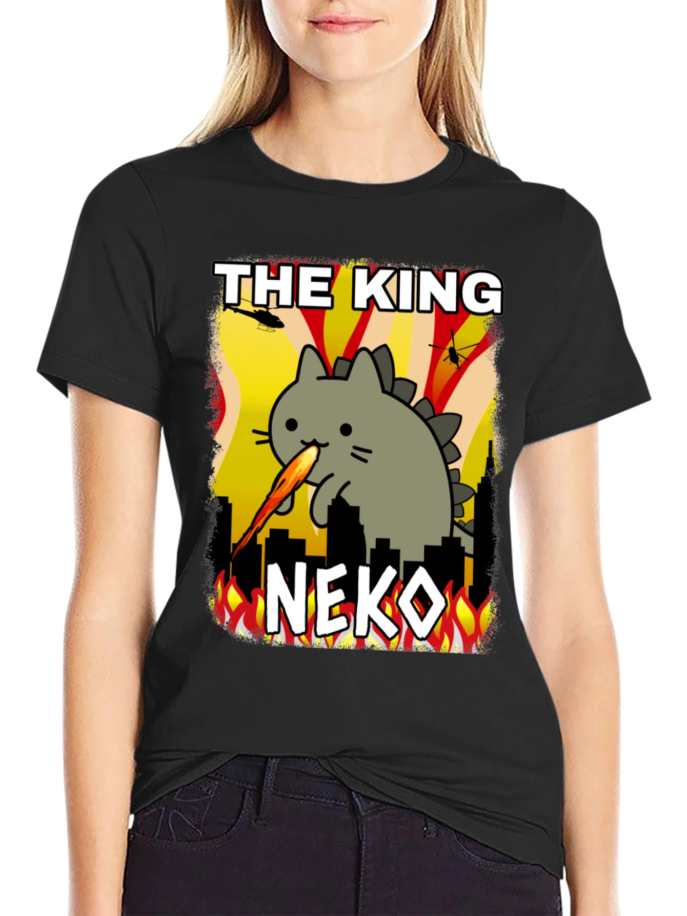 The King Neko Catzilla T-Shirt