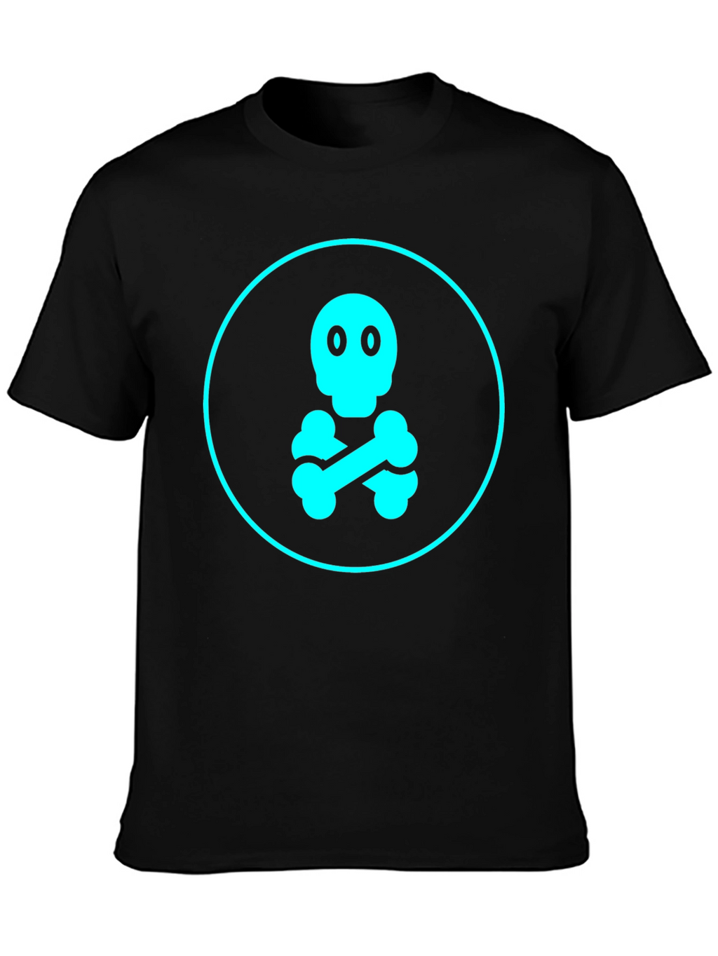 Skull & Crossbones Graphic Tee - Black