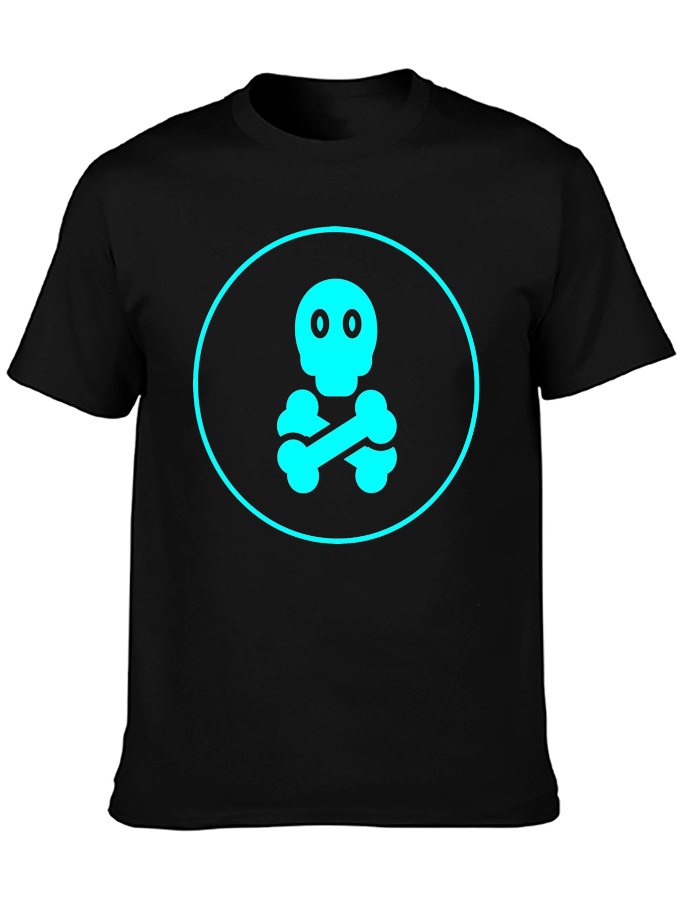 Skull & Crossbones Graphic Tee - Black