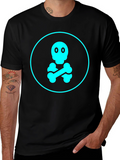 Skull & Crossbones Graphic Tee - Black