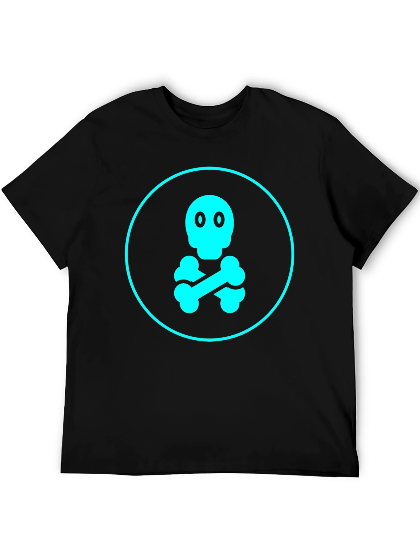 Skull & Crossbones Graphic Tee - Black