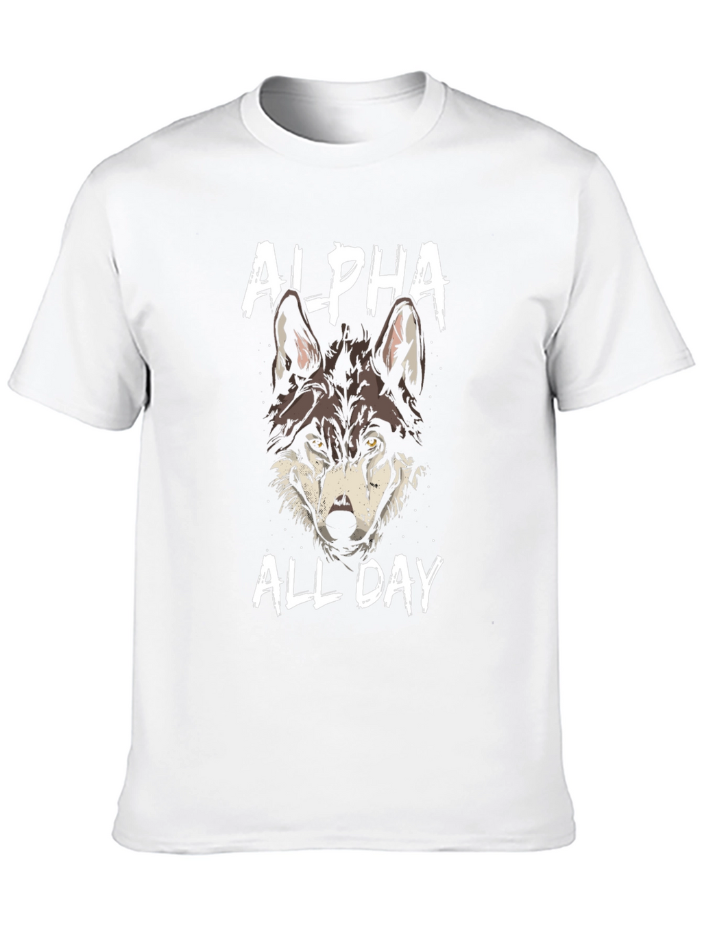 Alpha Wolf Graphic T-Shirt - Black Cotton Tee