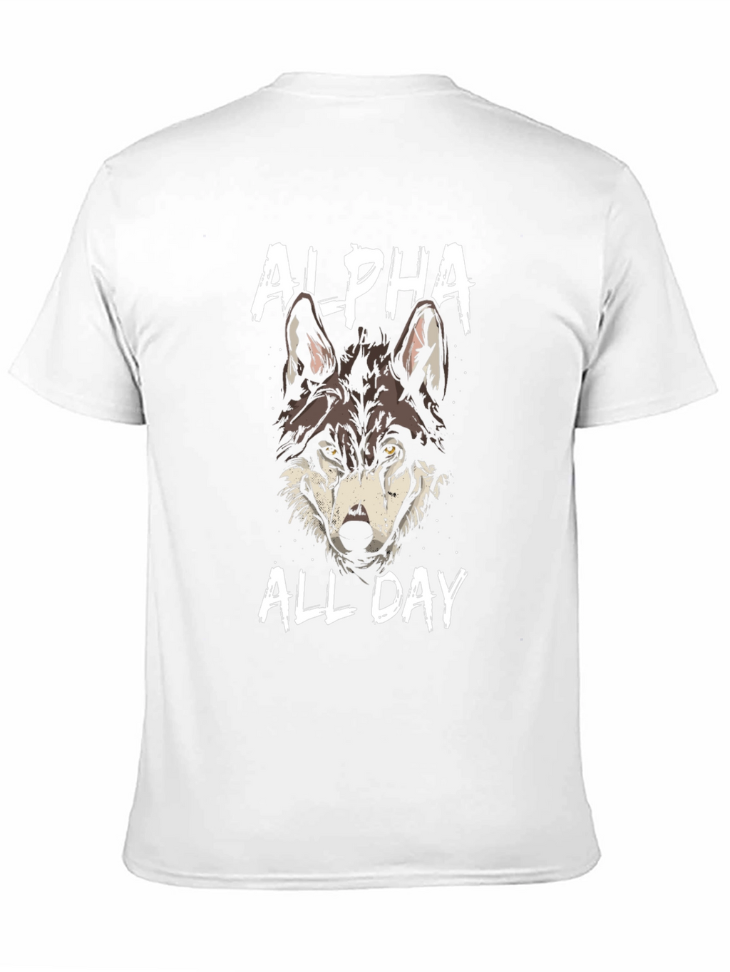 Alpha Wolf Graphic T-Shirt - Black Cotton Tee