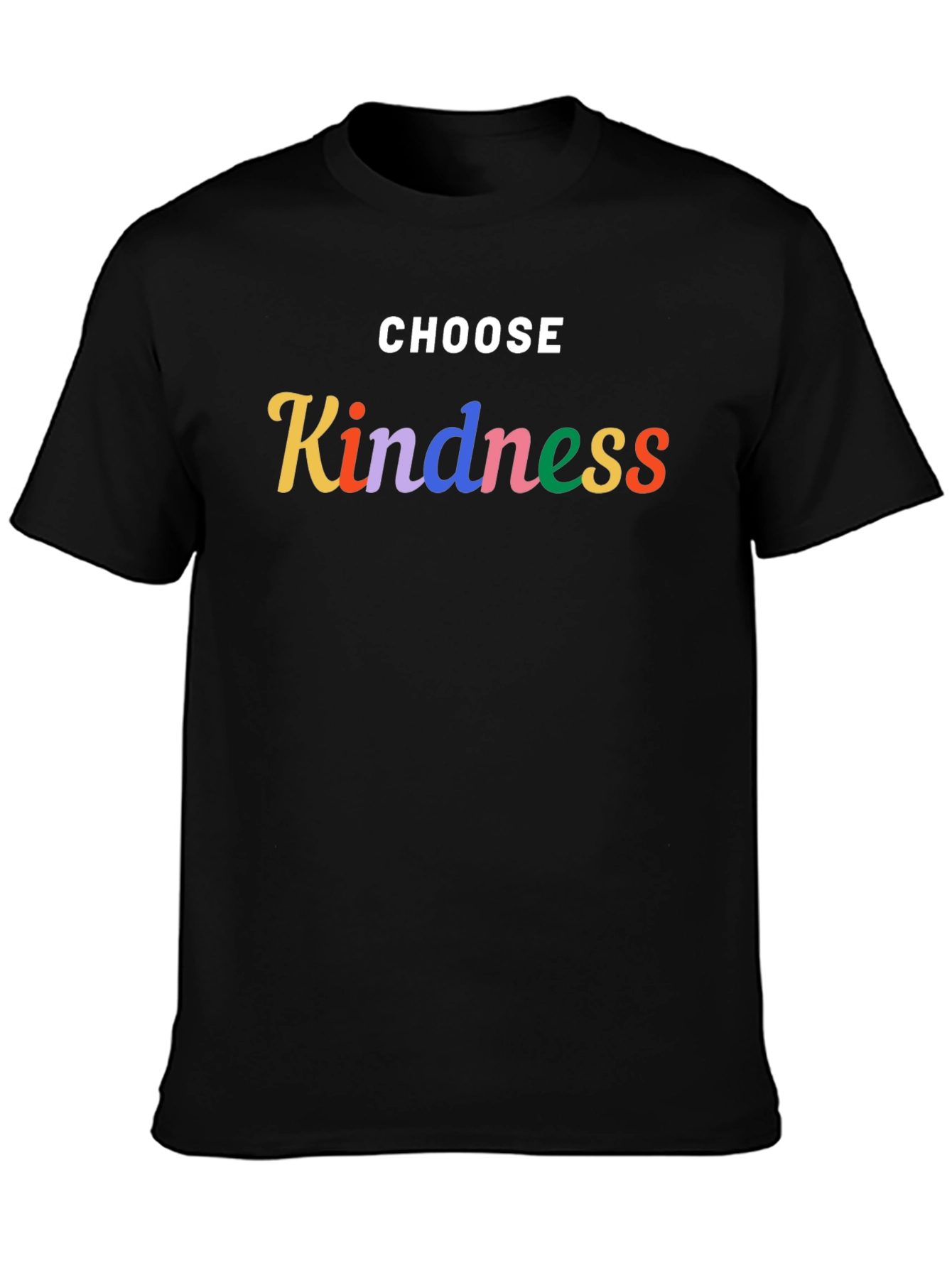 Choose Kindness Graphic Tee - Black Casual T-Shirt