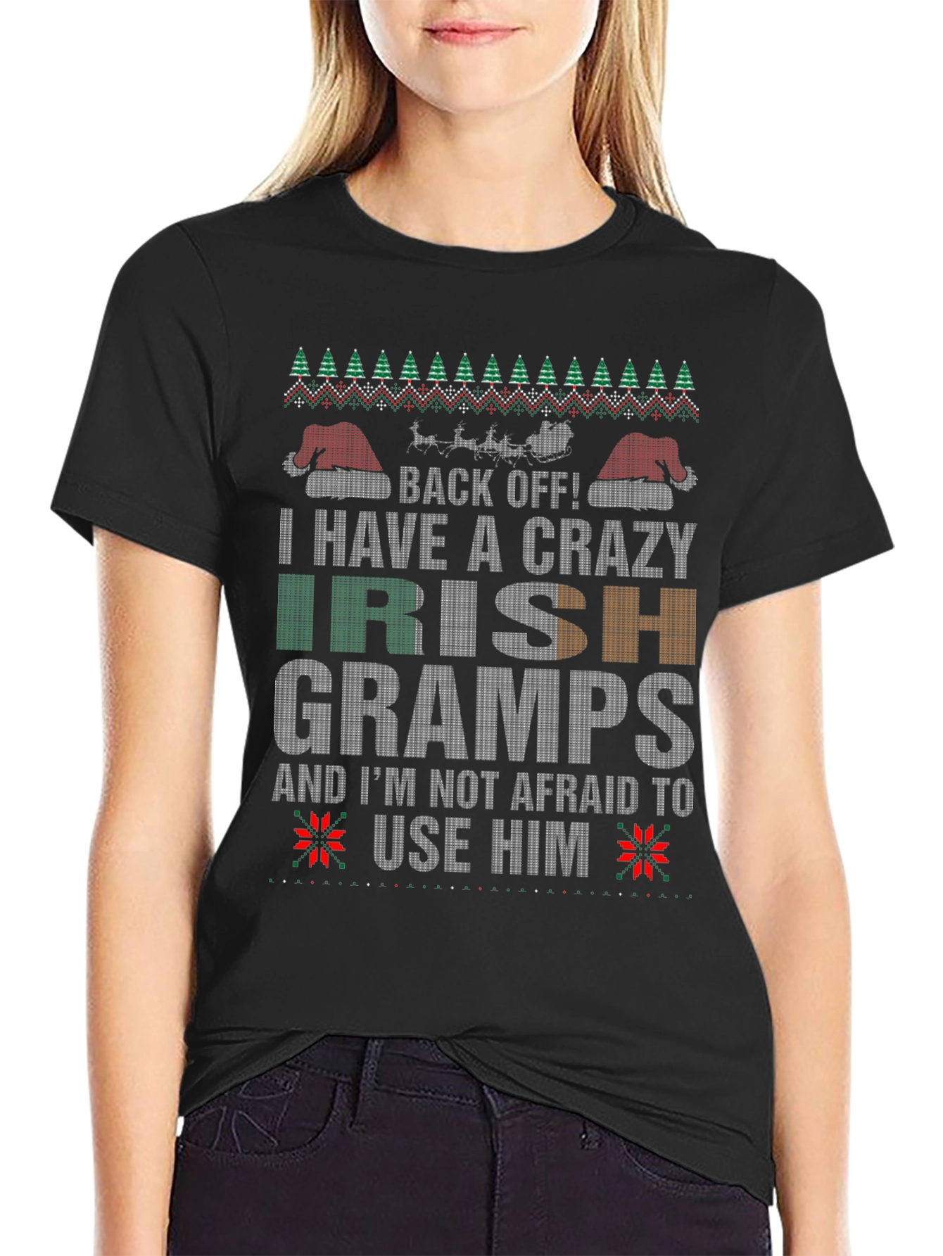 Crazy Irish Gramps Christmas T-Shirt