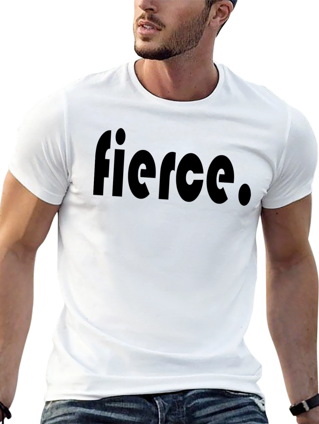 Fierce Black Graphic Tee - Stylish Comfort