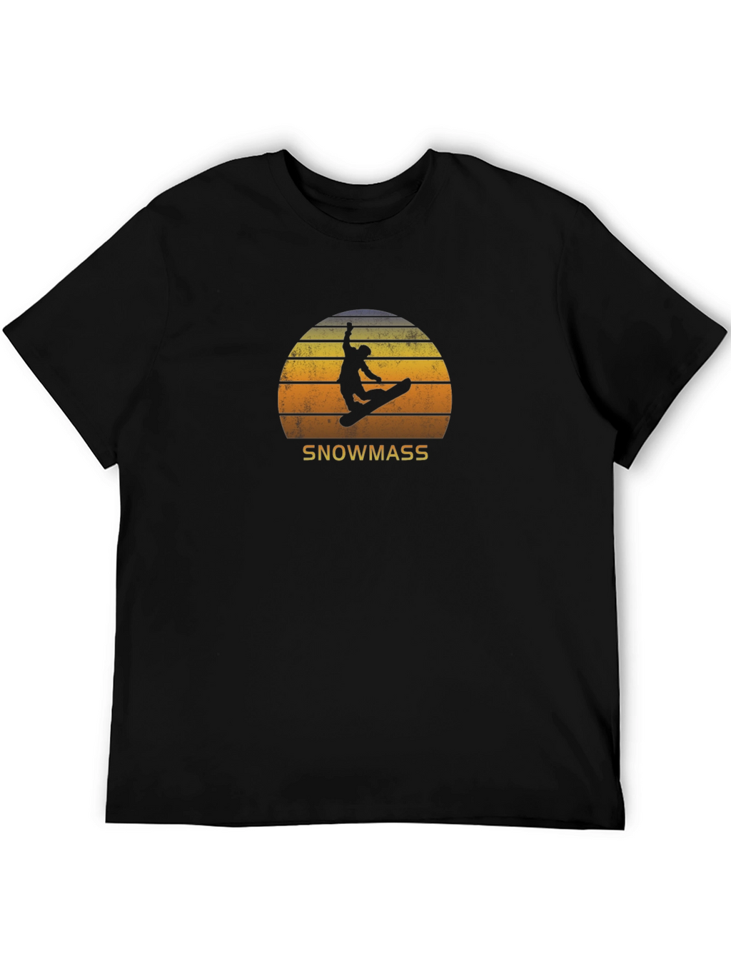 Snowmass Retro Sunset T-Shirt - Snowboarding Style