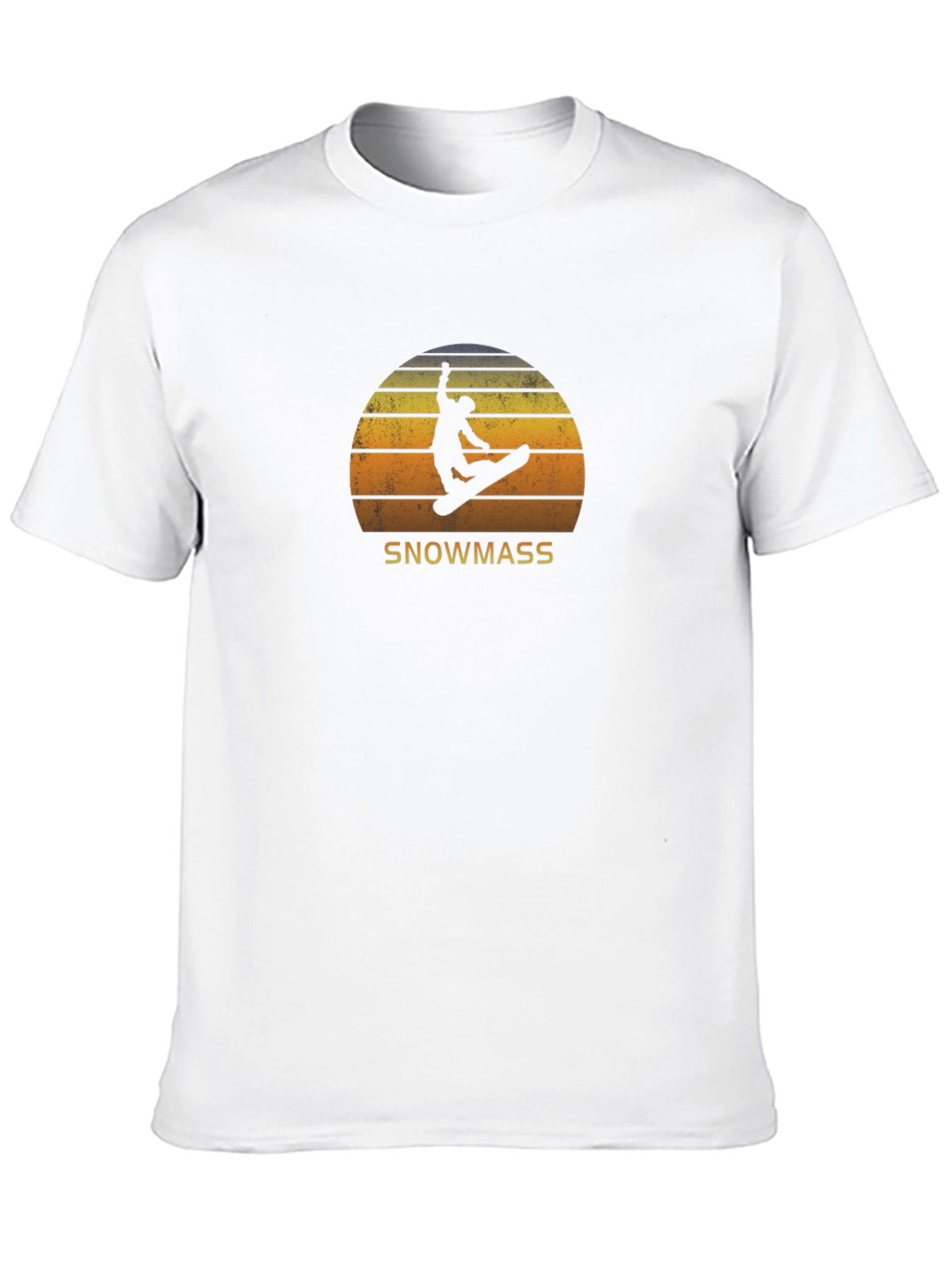 Snowmass Retro Sunset T-Shirt - Snowboarding Style