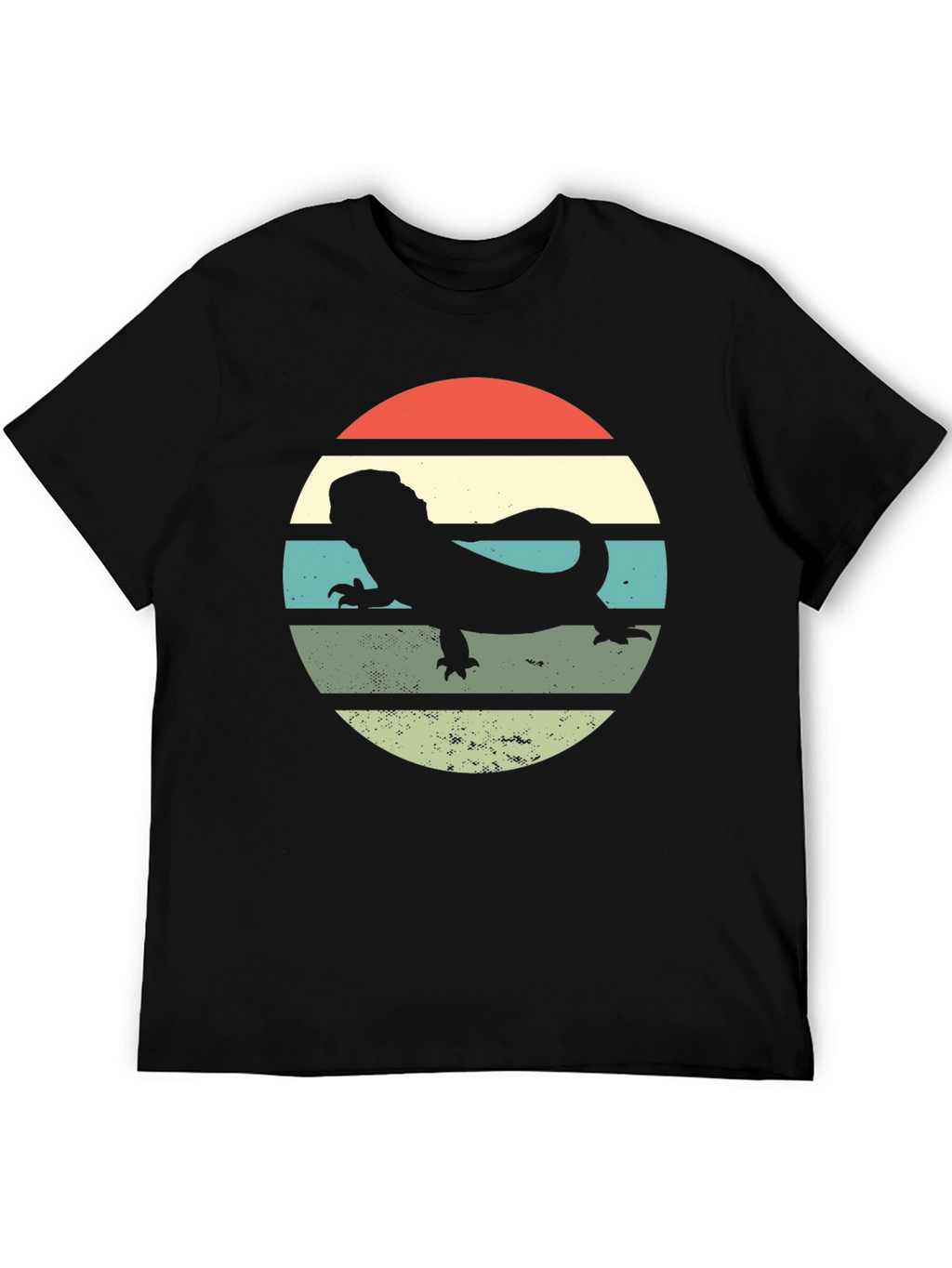 Retro Bearded Dragon Sunset T-Shirt