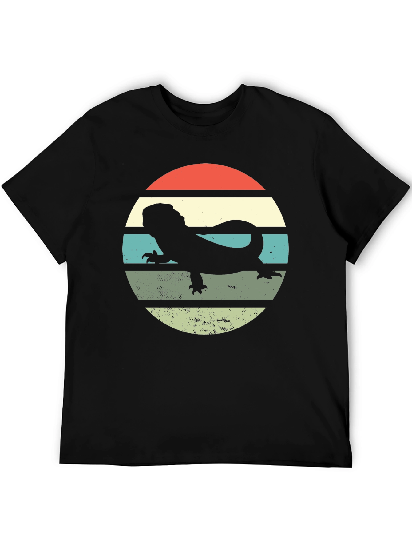 Retro Bearded Dragon Sunset T-Shirt