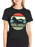 Retro Bearded Dragon Sunset T-Shirt