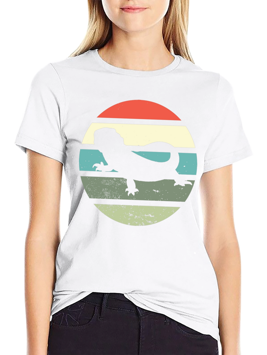 Retro Bearded Dragon Sunset T-Shirt