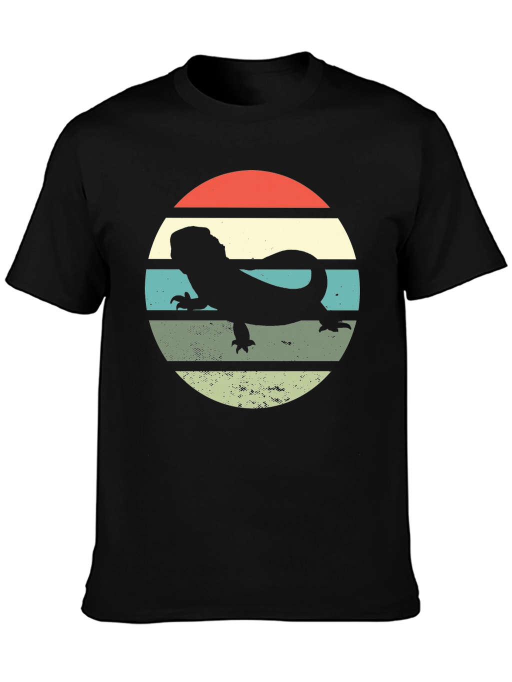 Retro Bearded Dragon Sunset T-Shirt