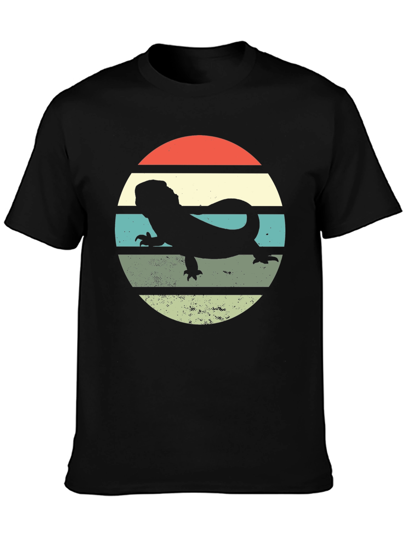 Retro Bearded Dragon Sunset T-Shirt