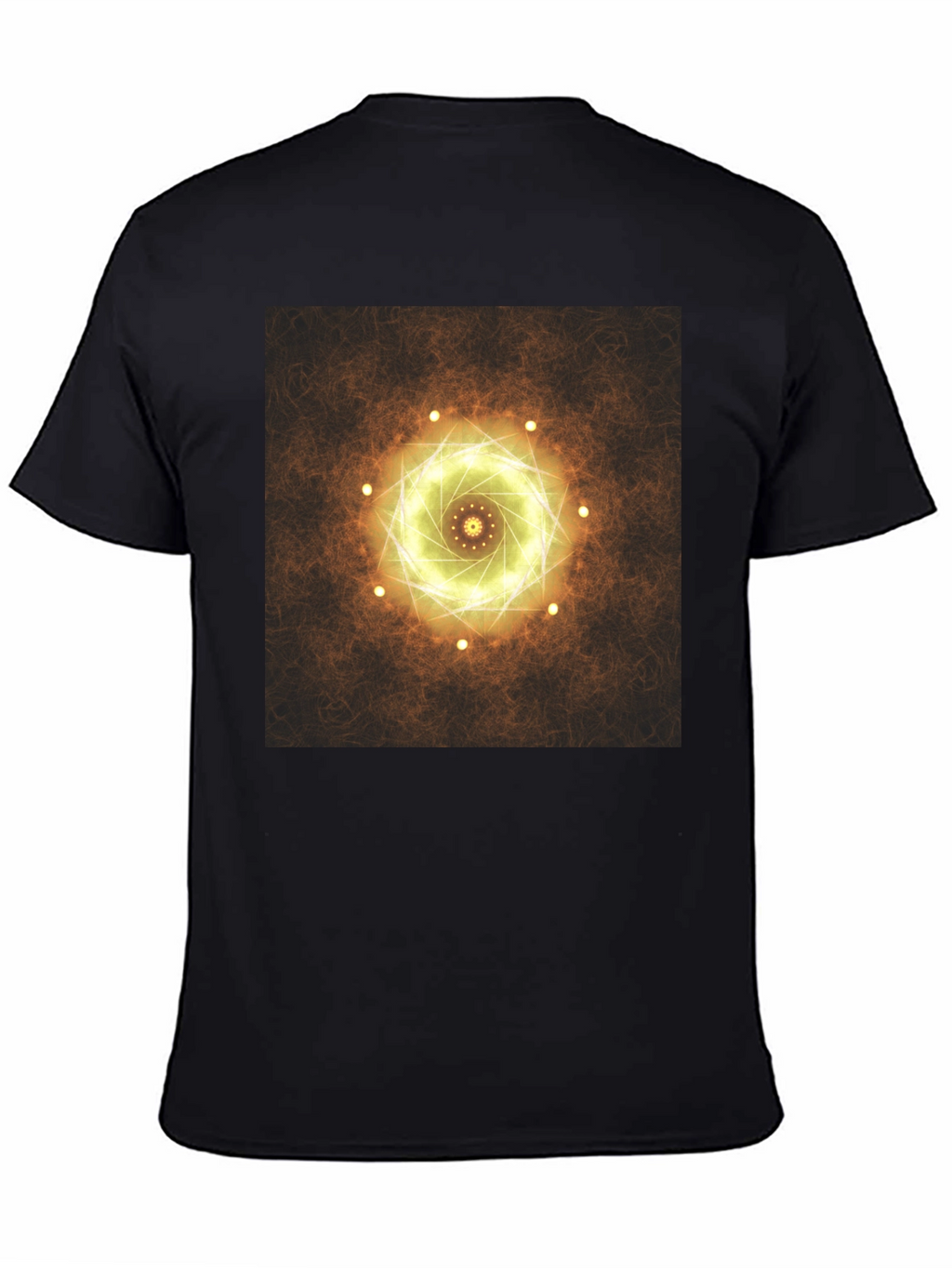 Geometric Light Design Black T-Shirt