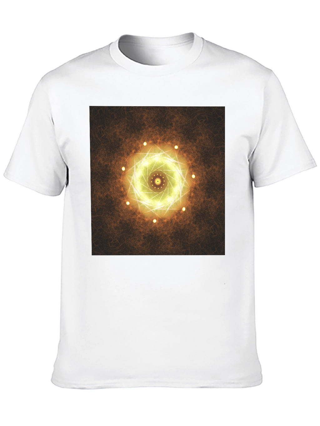 Geometric Light Design Black T-Shirt