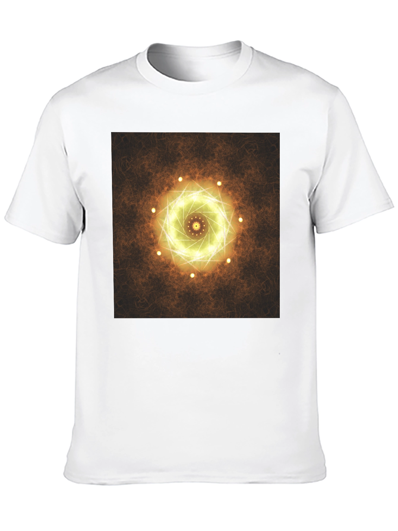 Geometric Light Design Black T-Shirt