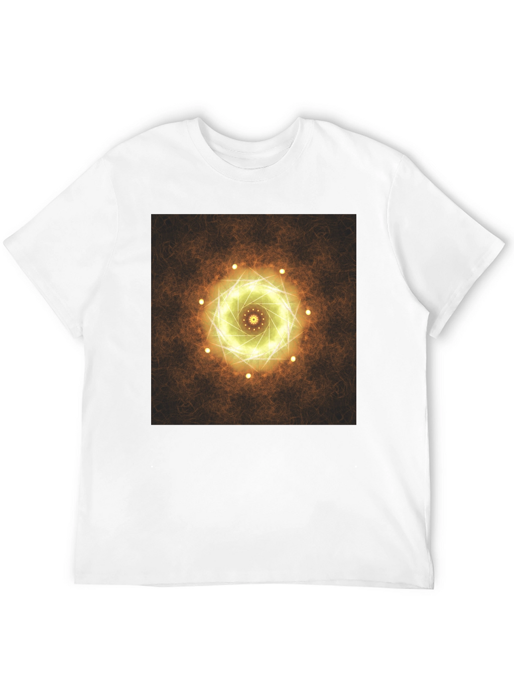 Geometric Light Design Black T-Shirt