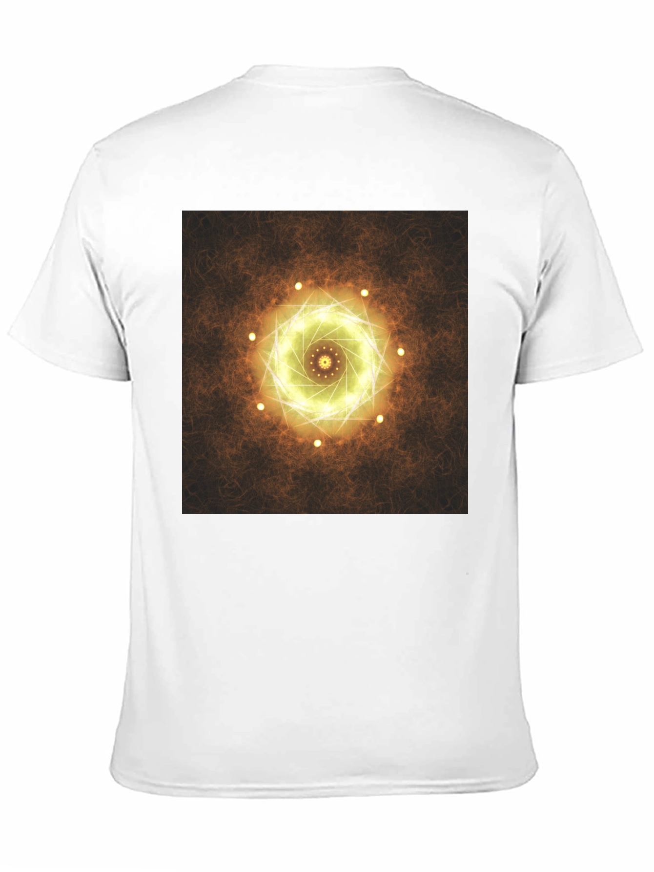 Geometric Light Design Black T-Shirt