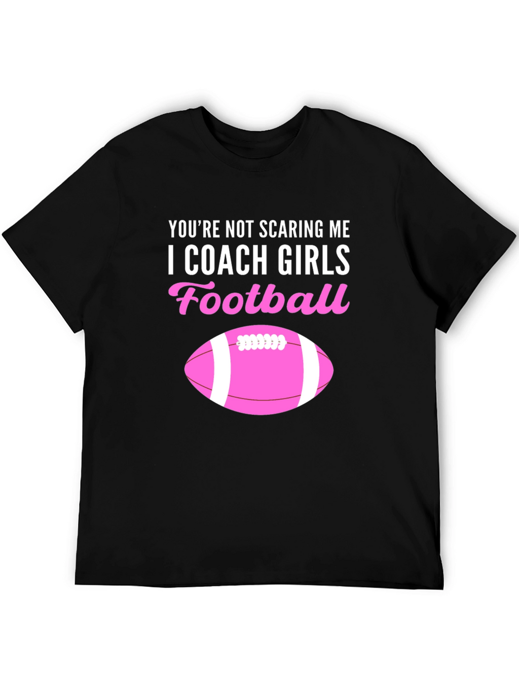 I Coach Girls Football Graphic Tee