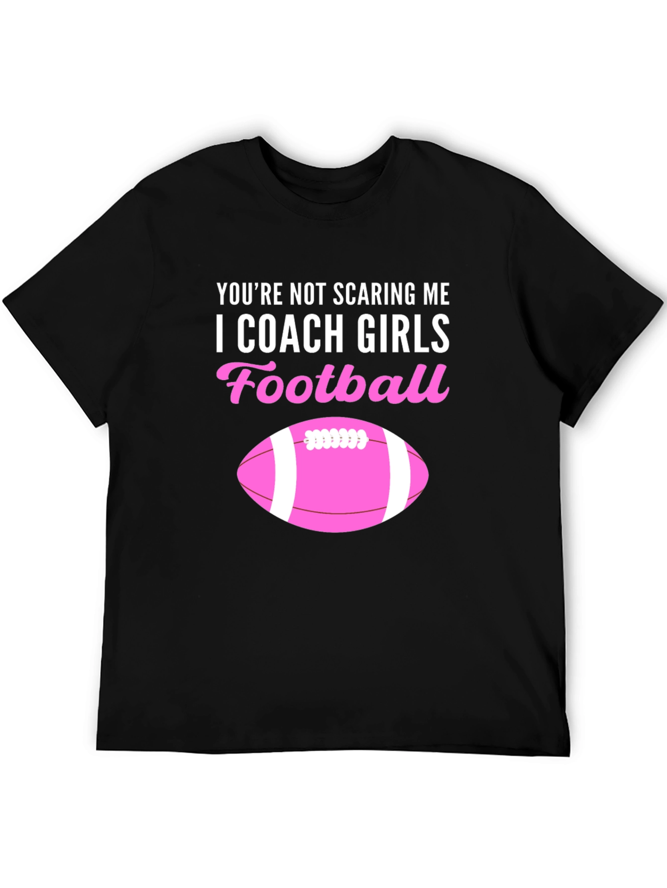 I Coach Girls Football Graphic Tee