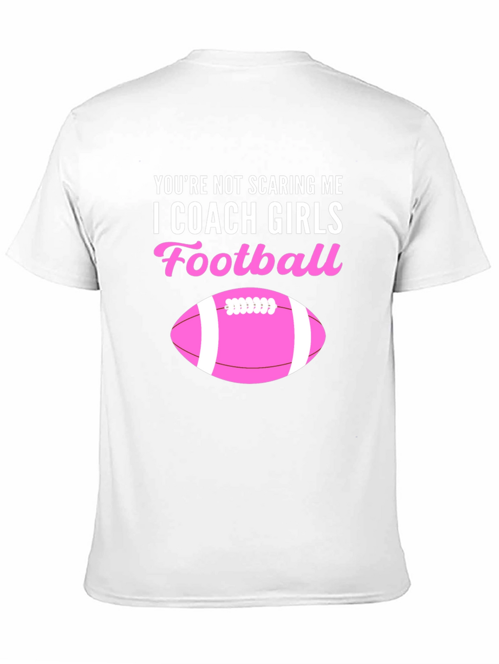 I Coach Girls Football Graphic Tee