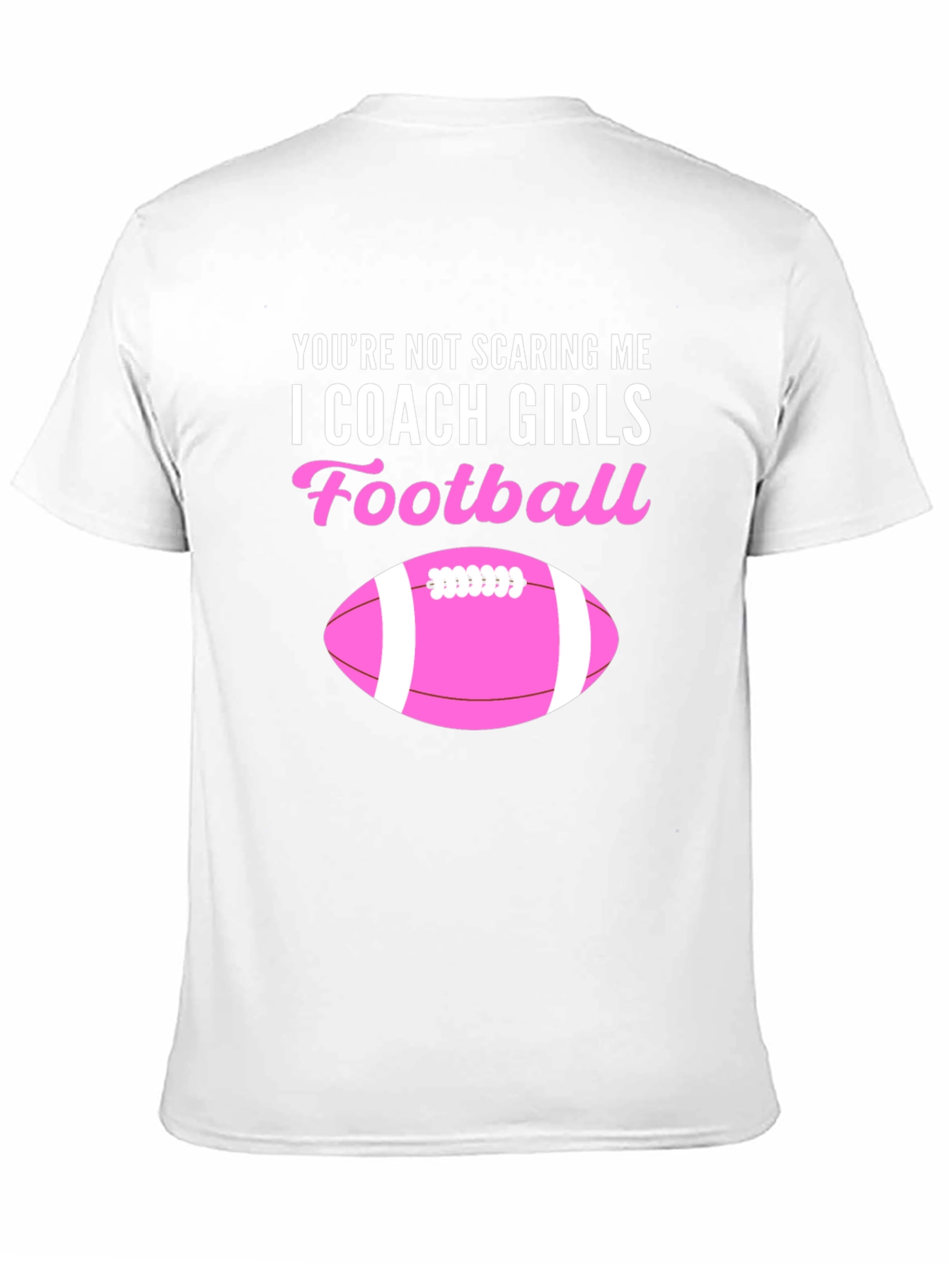 I Coach Girls Football Graphic Tee
