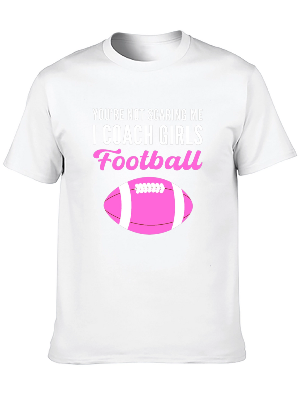 I Coach Girls Football Graphic Tee