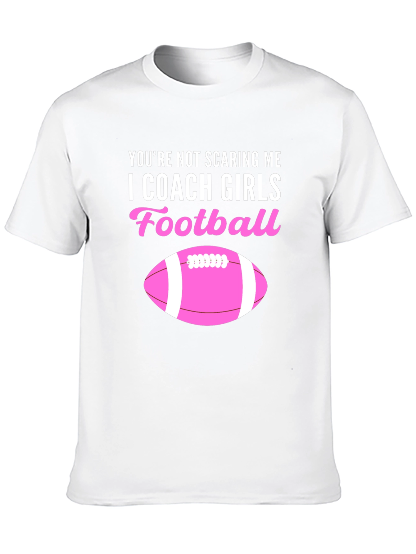I Coach Girls Football Graphic Tee