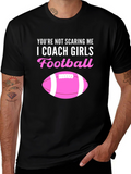 I Coach Girls Football Graphic Tee