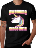 Awesome Since 2012 Unicorn Graphic Tee