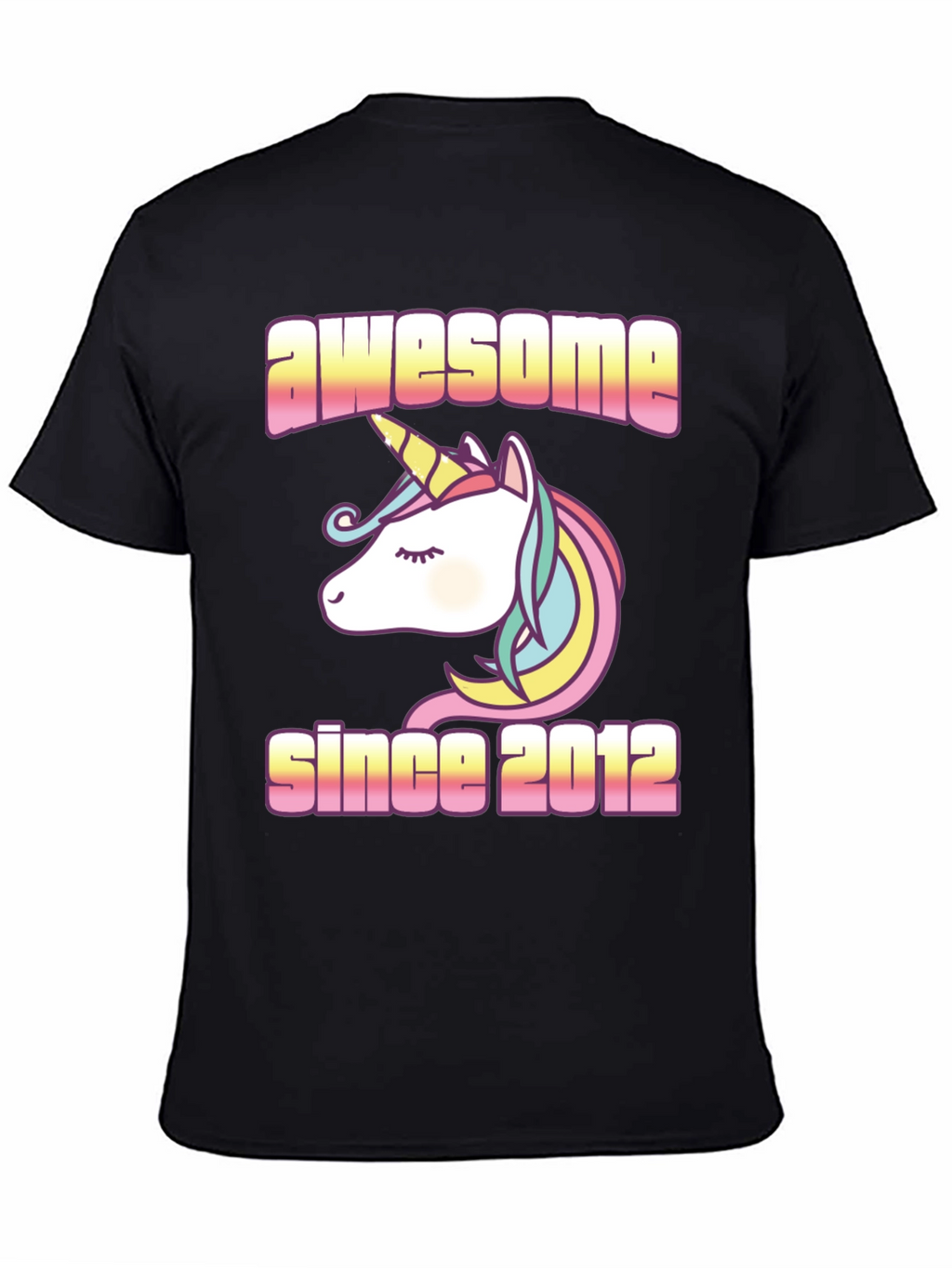Awesome Since 2012 Unicorn Graphic Tee