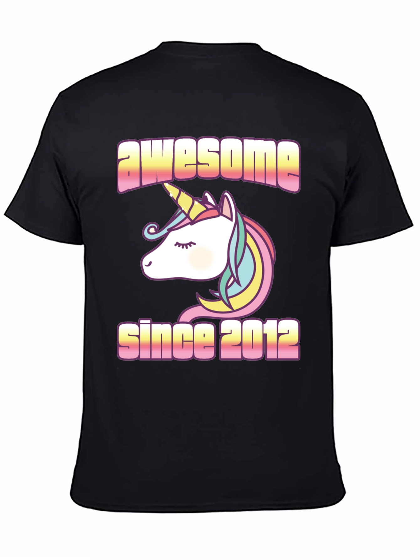 Awesome Since 2012 Unicorn Graphic Tee