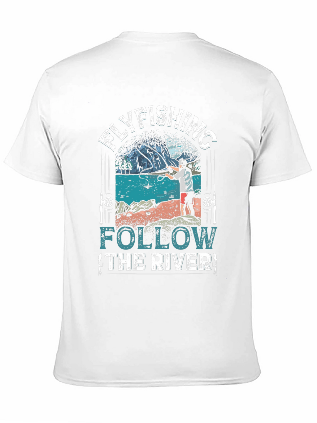 Flyfishing River Graphic Tee