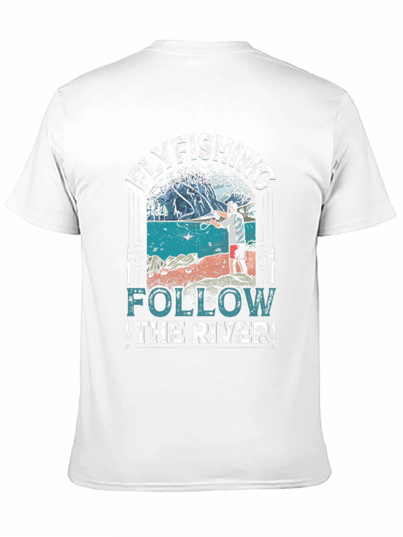Flyfishing River Graphic Tee