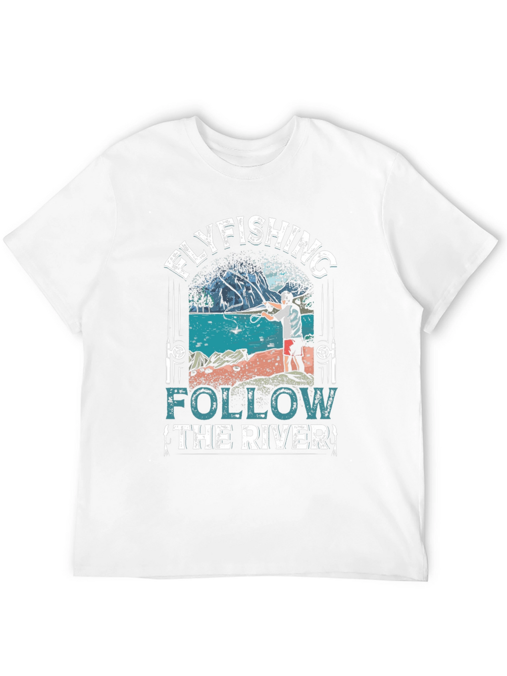 Flyfishing River Graphic Tee