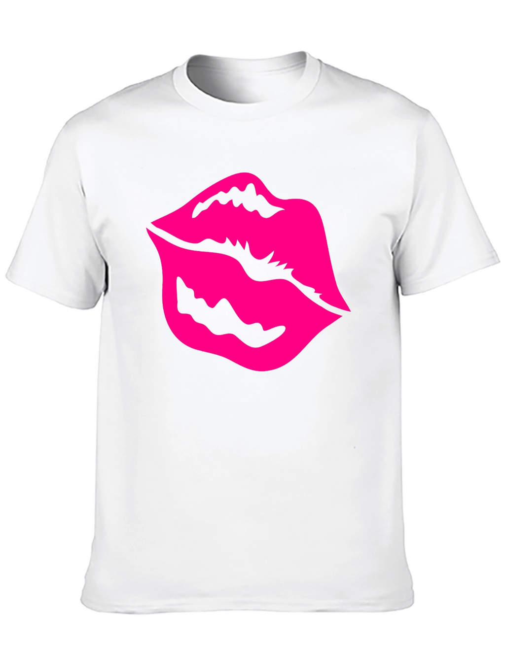 Kiss Lips Graphic Tee - Mens Black T-Shirt