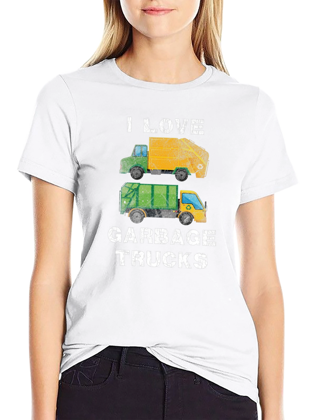 I Love Garbage Trucks Graphic T-Shirt