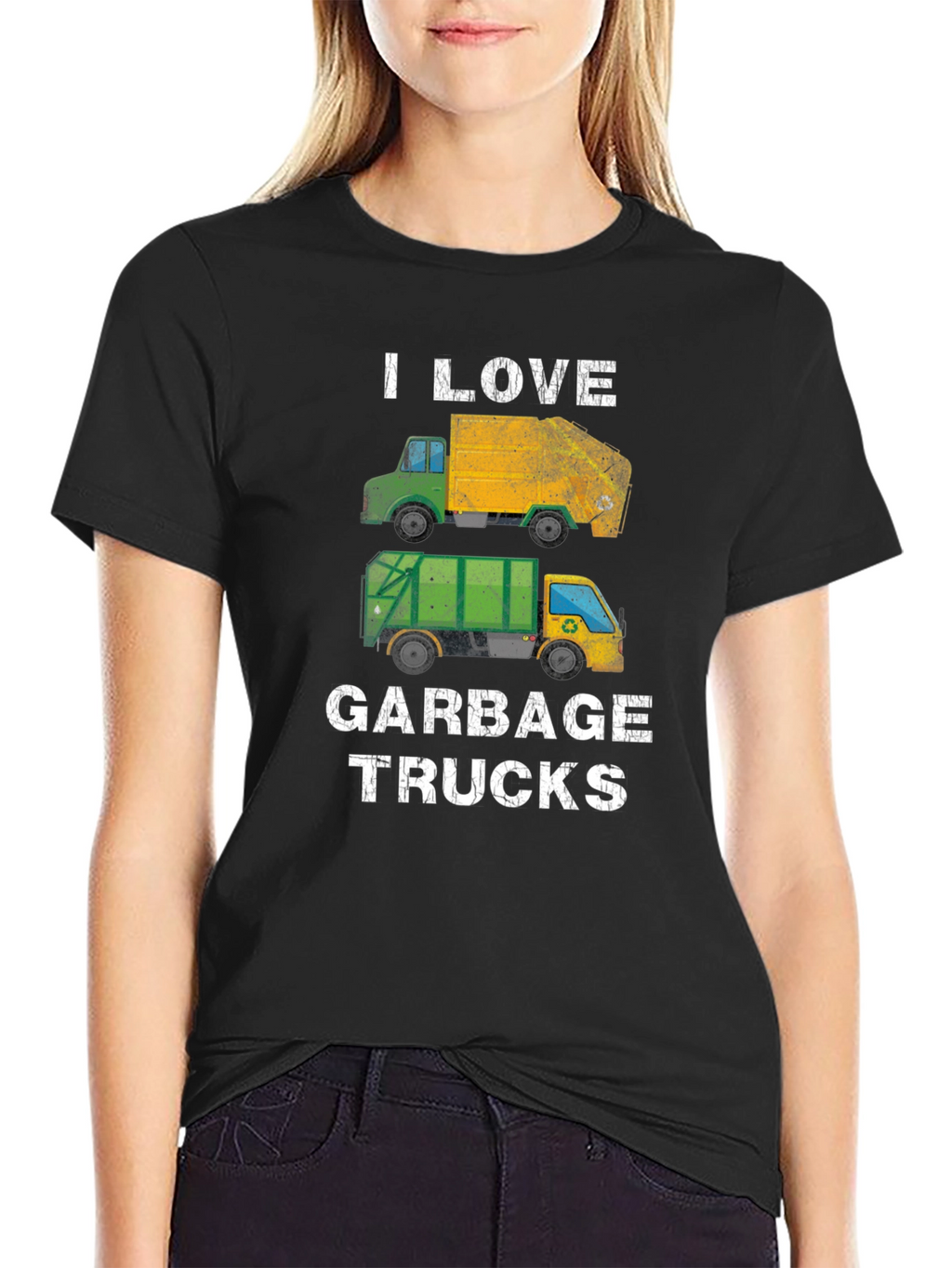 I Love Garbage Trucks Graphic T-Shirt