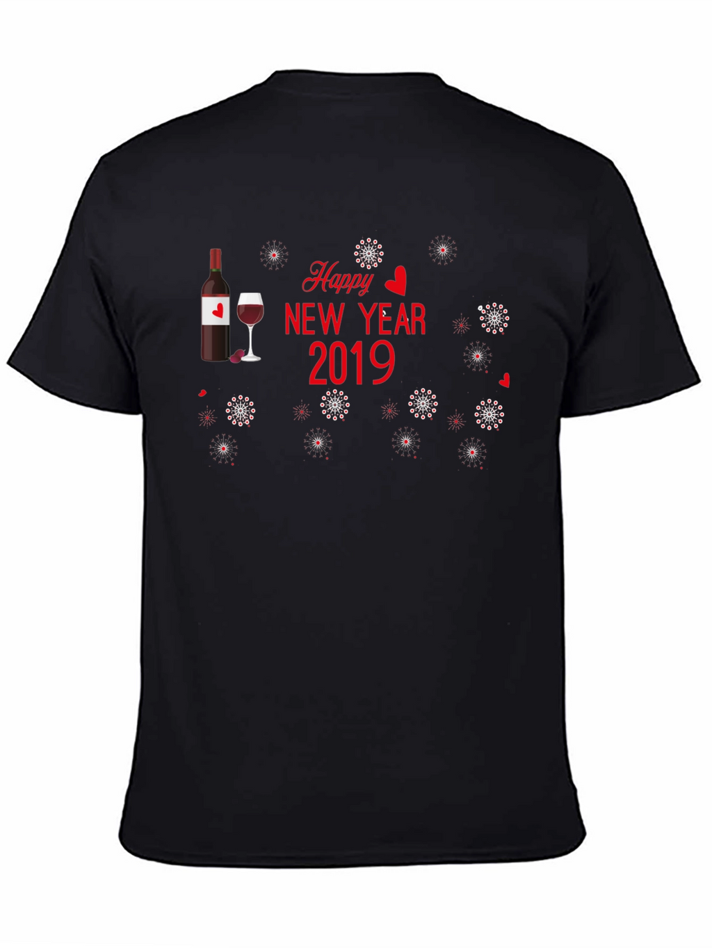 Festive Happy New Year 2019 Graphic Tee