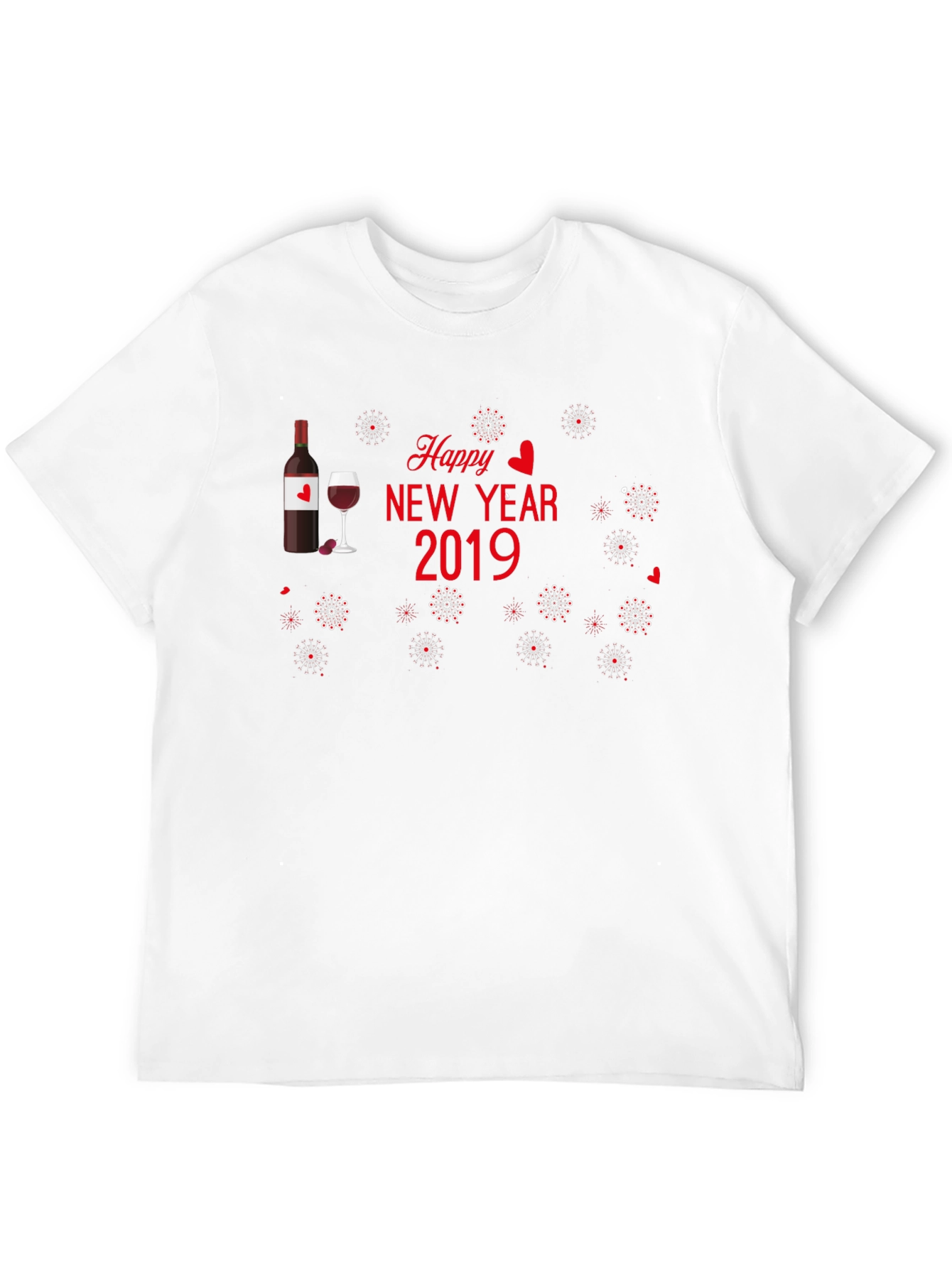 Festive Happy New Year 2019 Graphic Tee