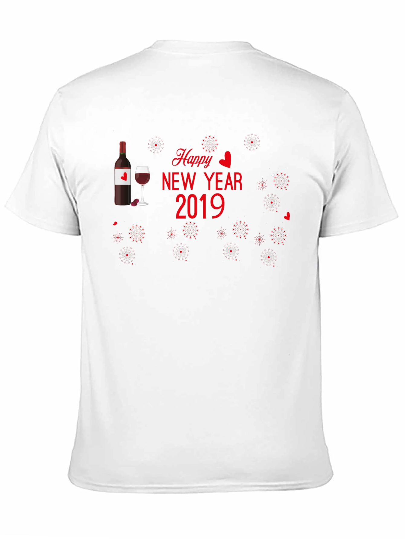Festive Happy New Year 2019 Graphic Tee