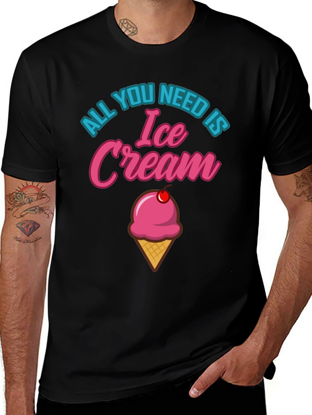 All You Need is Ice Cream Graphic T-Shirt