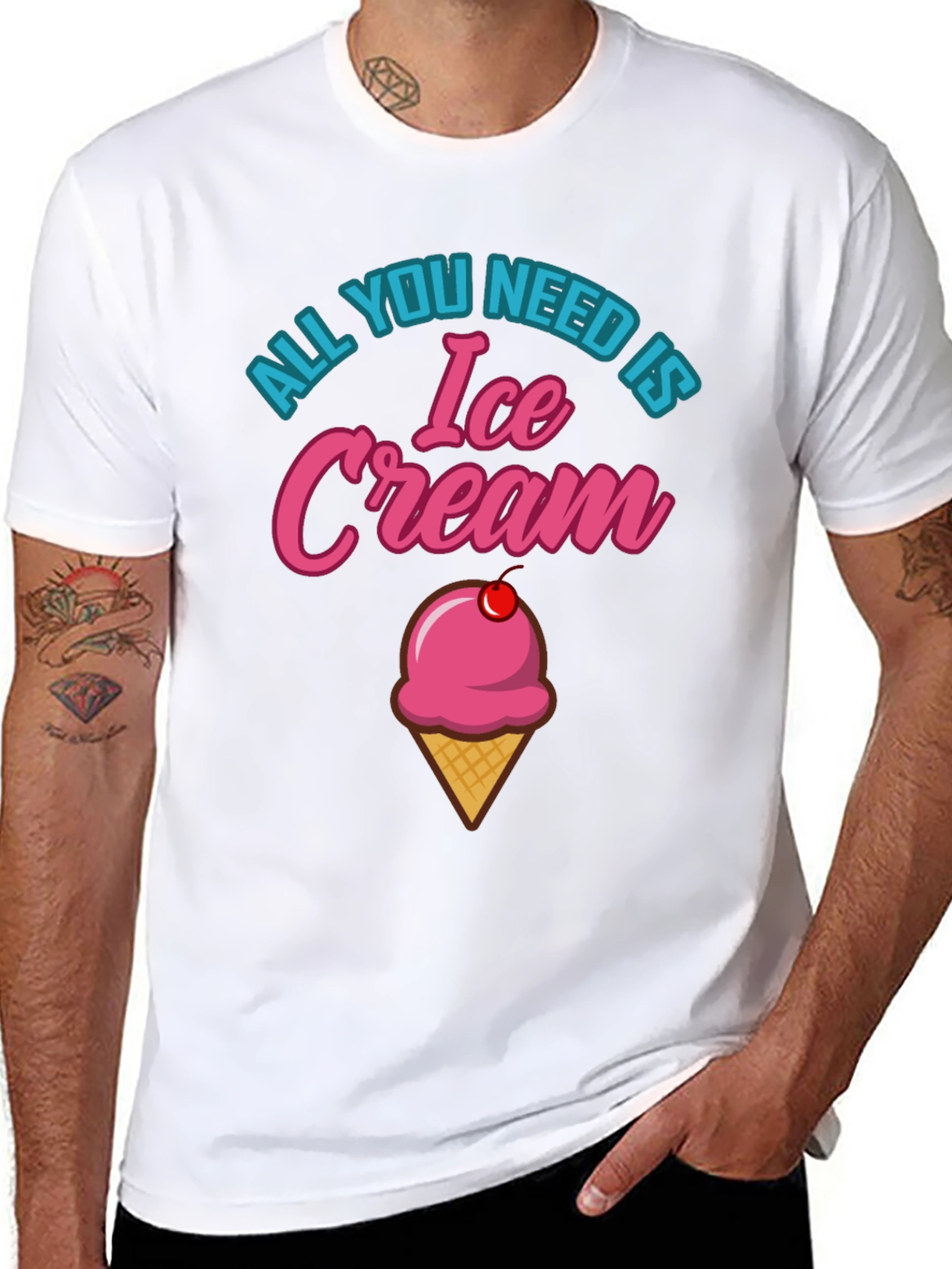 All You Need is Ice Cream Graphic T-Shirt