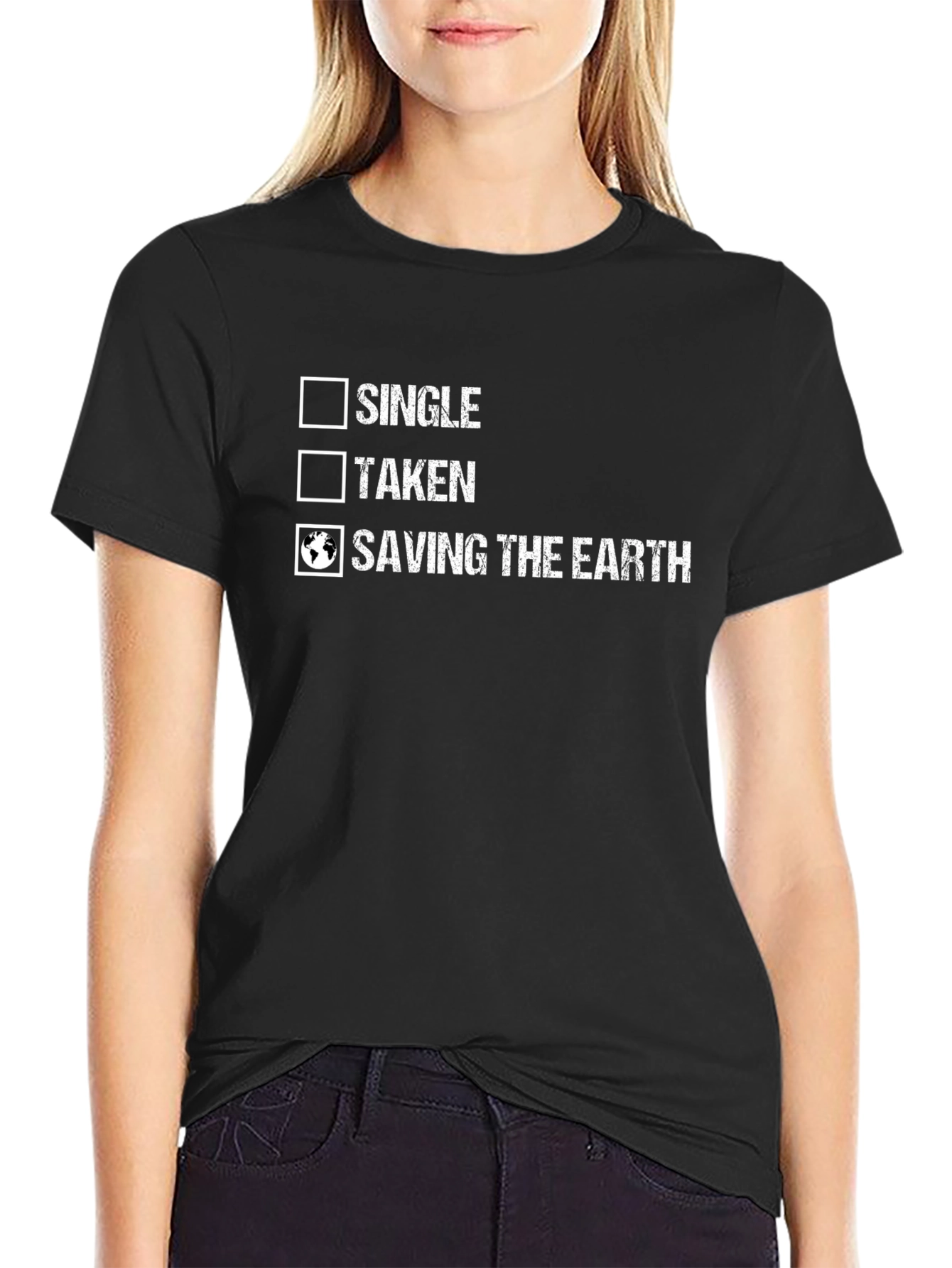 Saving the Earth T-Shirt: Single Taken Graphic Tee
