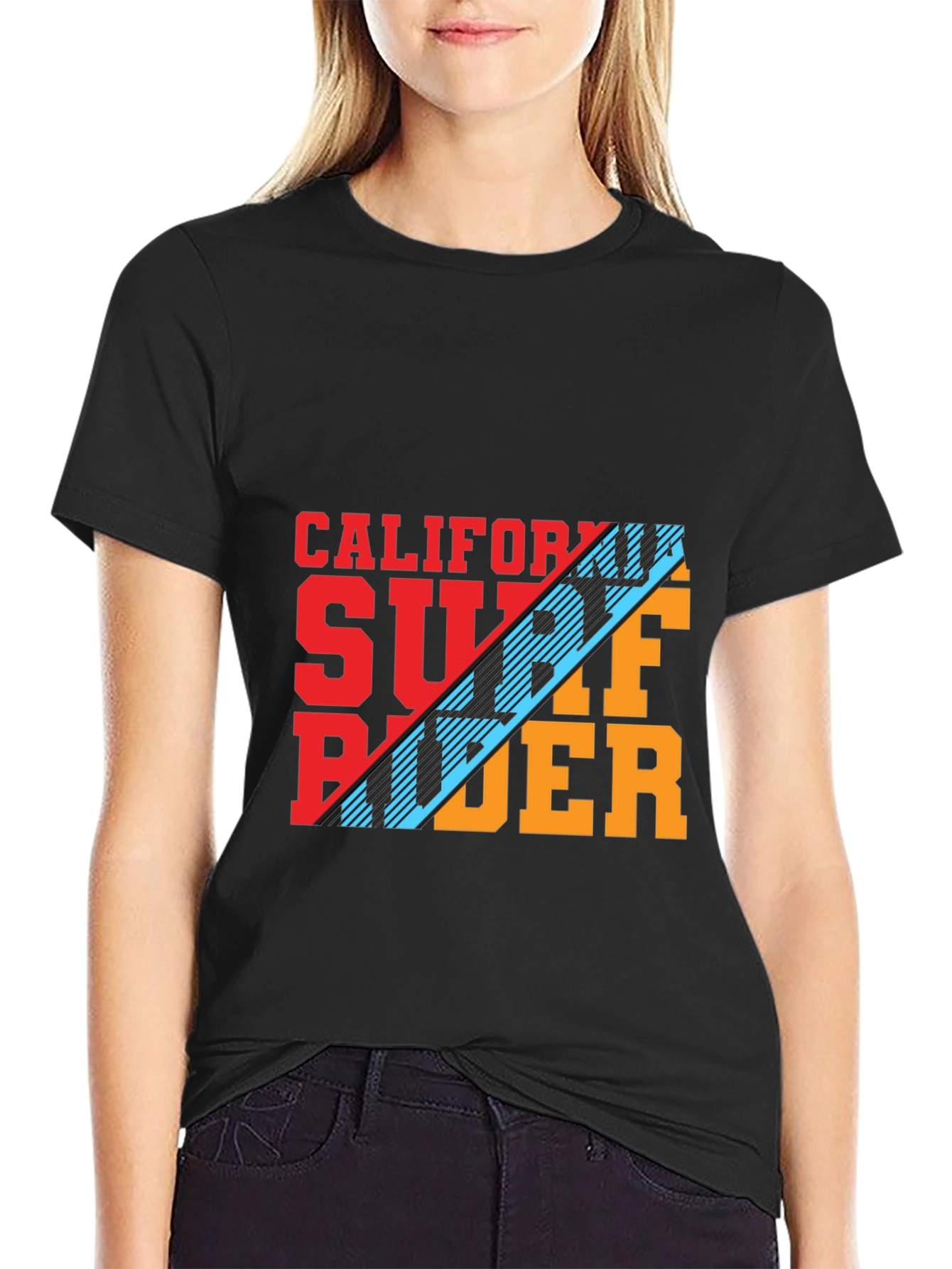 California Surf Rider Graphic Tee - Trendy Casual Style