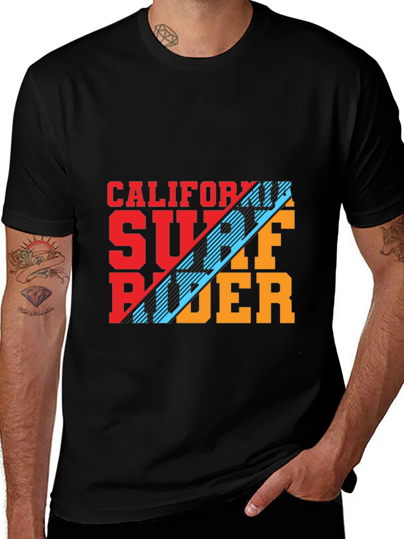 California Surf Rider Graphic Tee - Trendy Casual Style