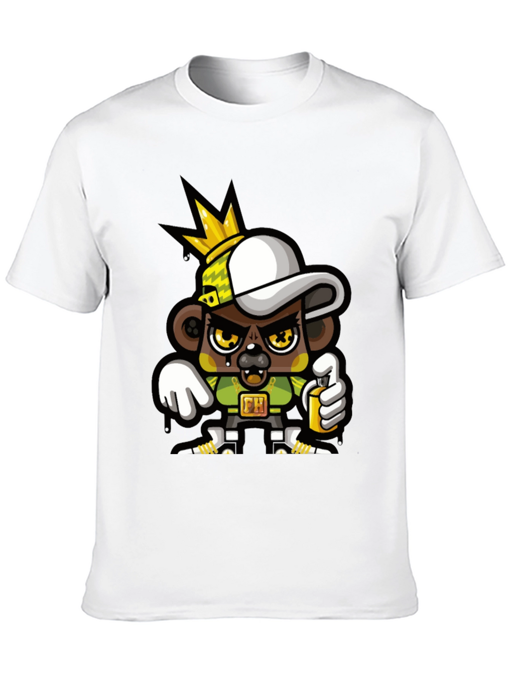 Graffiti Bear King T-Shirt